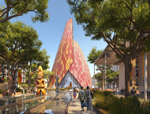 Foster + Partners показали проект аэротрополиса в Анголе