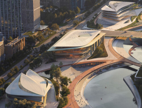 Zaha Hadid Architects построит новый культурный квартал в Ханчжоу