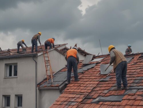 Демонтаж старой кровли и устройство новой конструкции